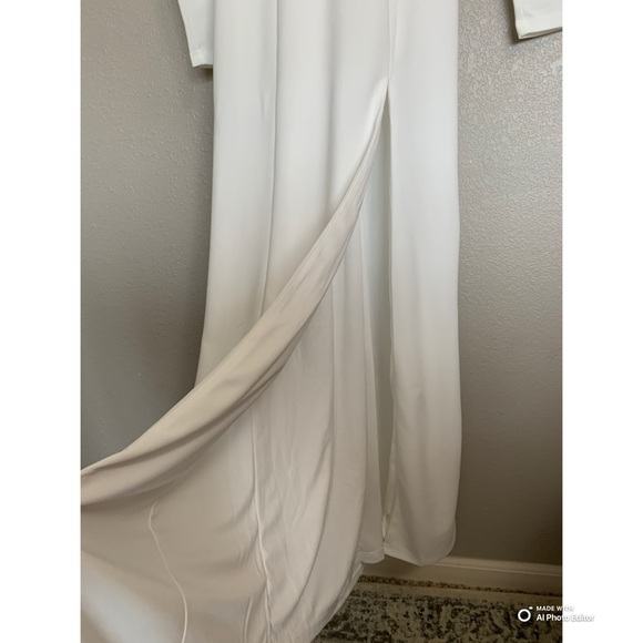 Lulus XS Romantic Moments White Lace Long Sleeve Maxi Dress NWT Wedding - Picture 5 of 17